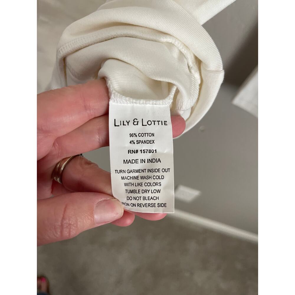 Lily & Lottie White Cowl Neck Tunic Sweatshirt - XS - Picture 5 of 6
